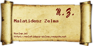 Malatidesz Zelma névjegykártya